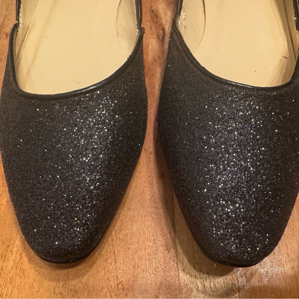 New Talbots Black Sparkle Flats Size 7.5 - Picture 8 of 8